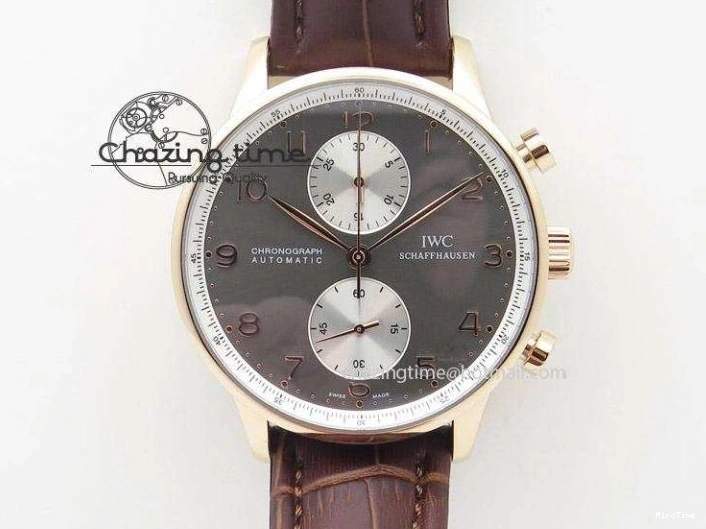 MIROTIME 0316 Portuguese Real PR Real Annual Calendar IW503502 ZF 1:1 Best Edition Blue Dial on Black Leather Strap A Breathable 7152